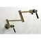 Kingston Brass KS4103DKL Wall Mount Pot Filler, Antique Brass KS4103DKL - alternate 3